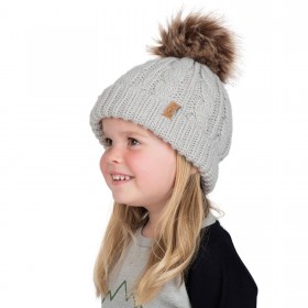 Knitted Cable Hat | Grey
