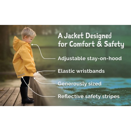 Kids Fleece Lined Rain Jackets, Dreamscape Waterproof