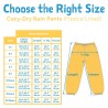 Cozy-Dry Waterproof Rain Pants | Navy Blue